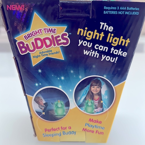 NEW Bright Time Buddies Unicorn Portable Night Light - Picture 2 of 4